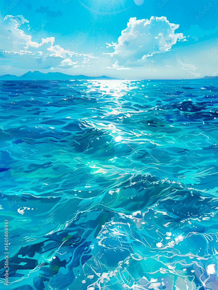 Soothing Ocean Blues: Stunning Sky and Sea Backdrops