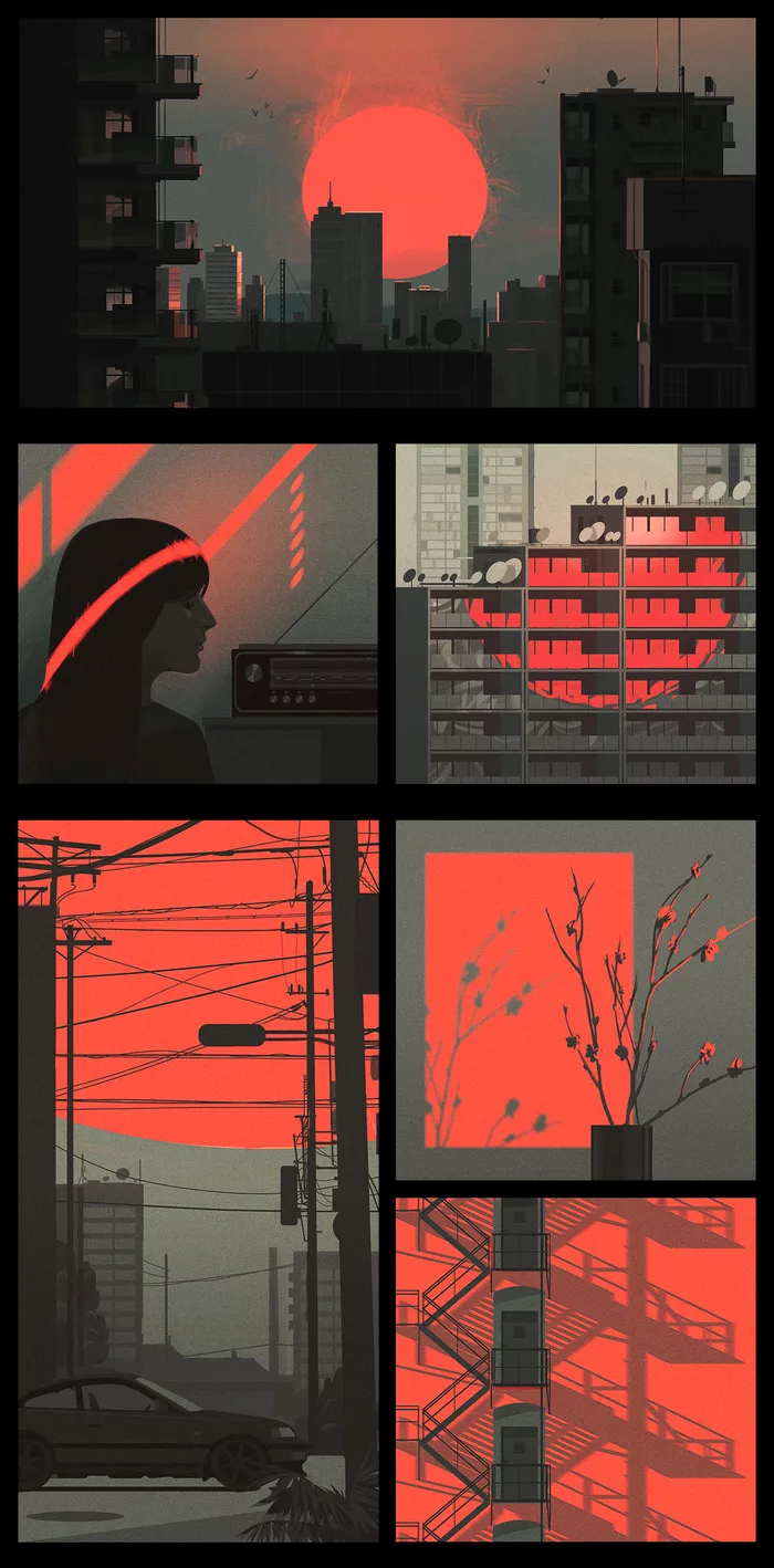 Bold Red Sunset Inspiration