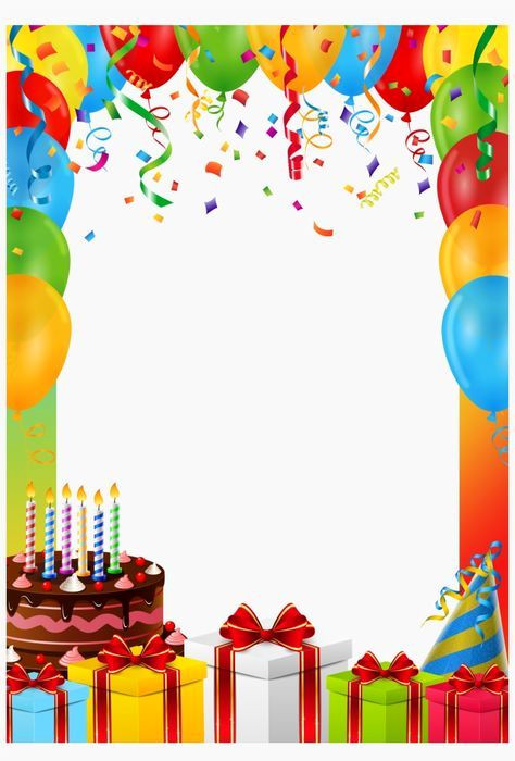 Birthday Frame Ideas with Free PNG Borders