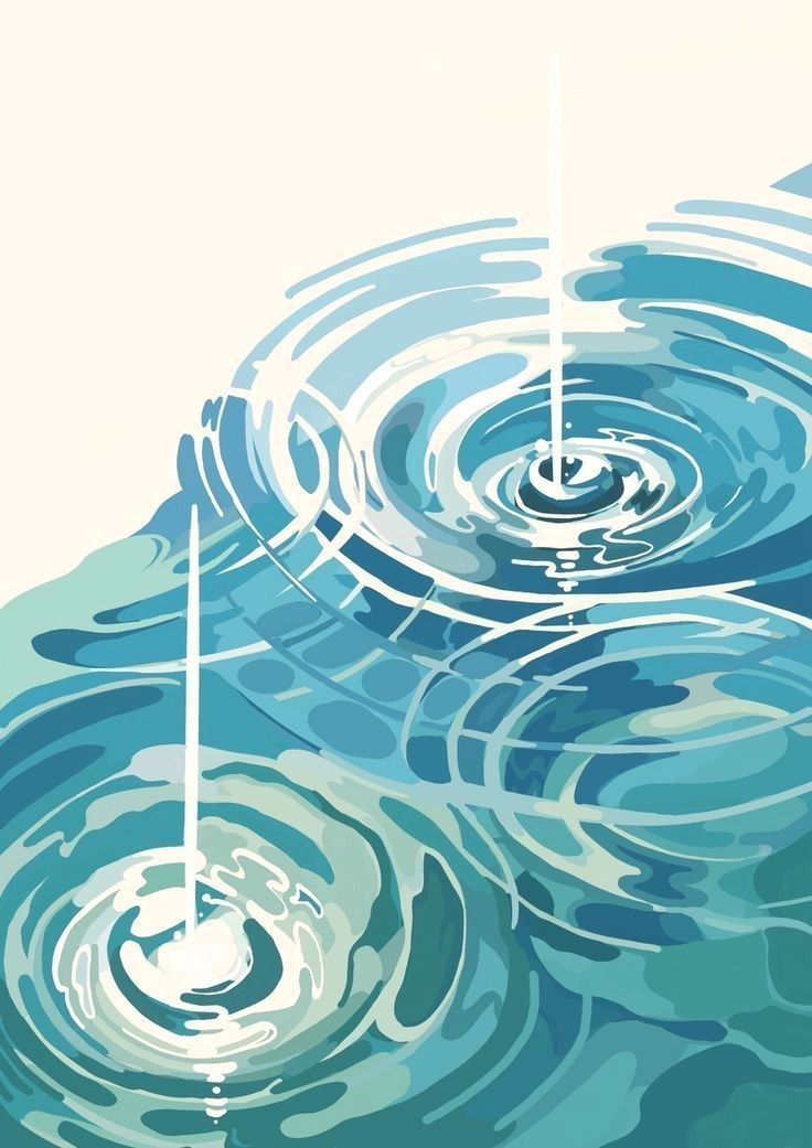 Minimalist Ripple Wallpaper for a Calming Home