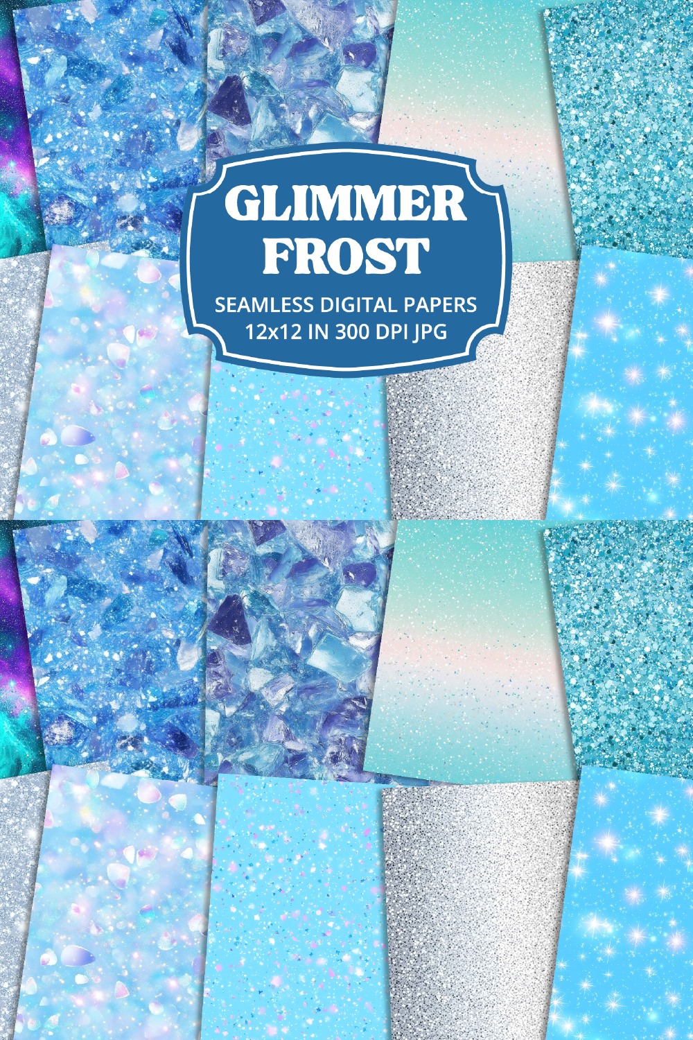 10 Stunning Icy Blue & Silver Winter Textures to Glow Up Your Holiday Decor