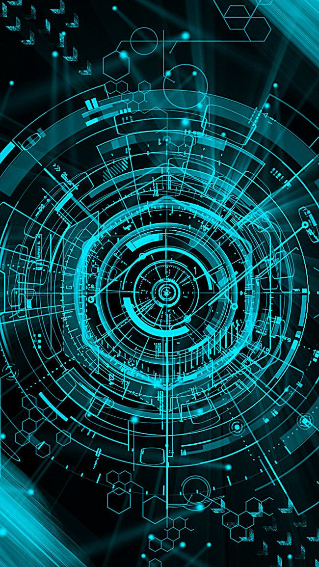 Free Download: Blue H5 Tech Wallpaper