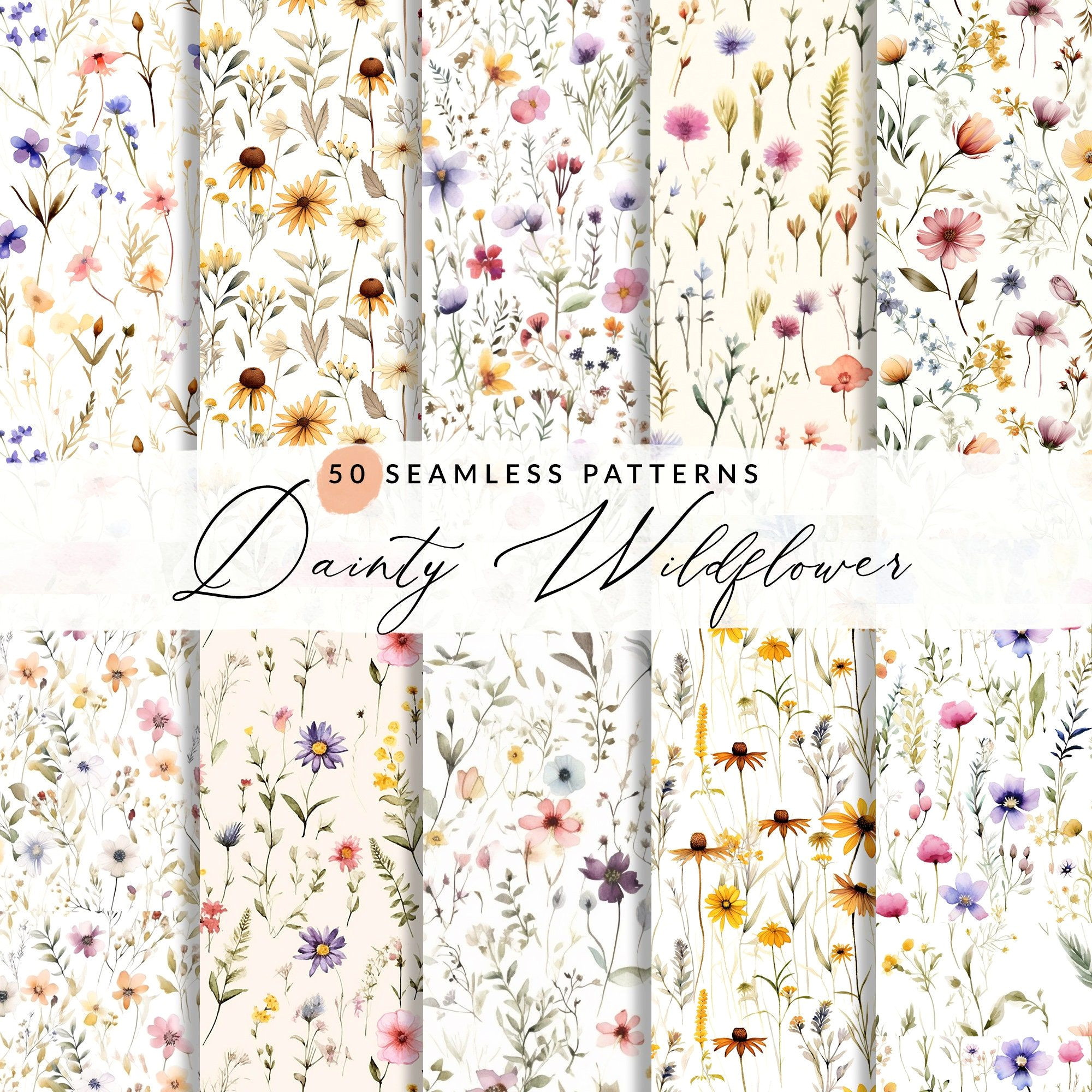 50 Free Wildflower Patterns to Elevate Your Designs
