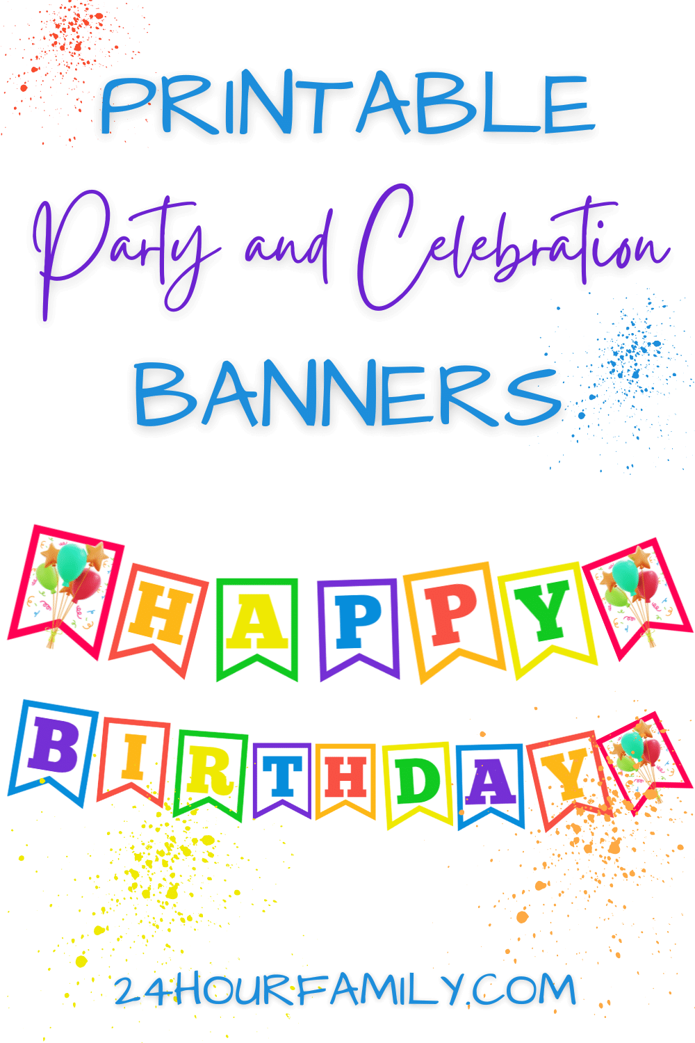 Free Printable Birthday Banners for Every Celebration