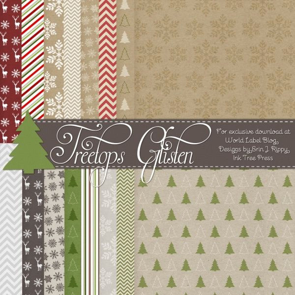 Shine Bright This Christmas with Free Tree Topper Labels & Papers