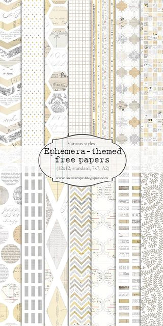 17 Free Ephemera-Inspired Printable Papers
