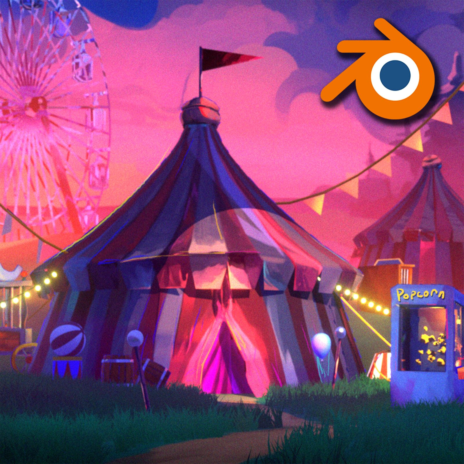 Vibrant Circus Animation Art