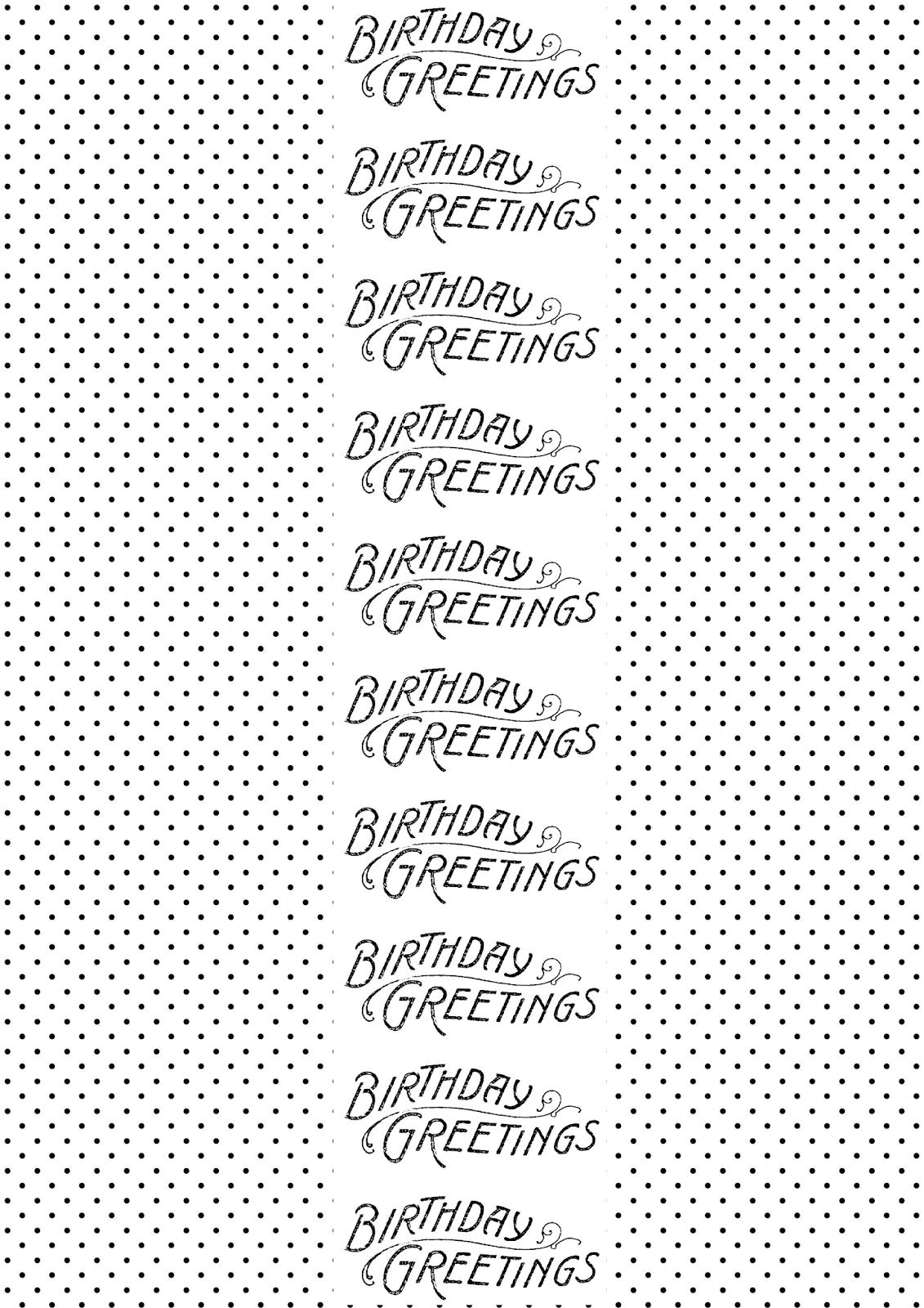 Simple Chic Black & White Birthday Free Printables