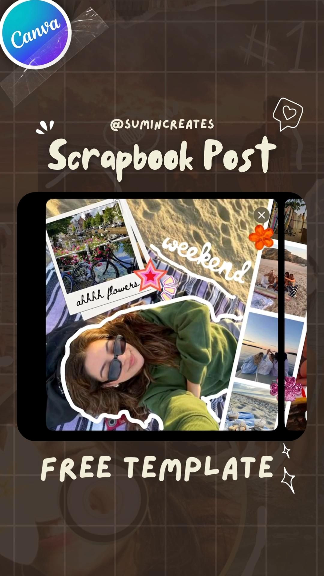 Easy Scrapbook Carousel for Instagram — Split Photos & Free Template