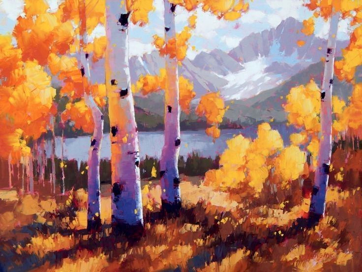 Vibrant Oil Paintings of Fall’s Golden Beauty