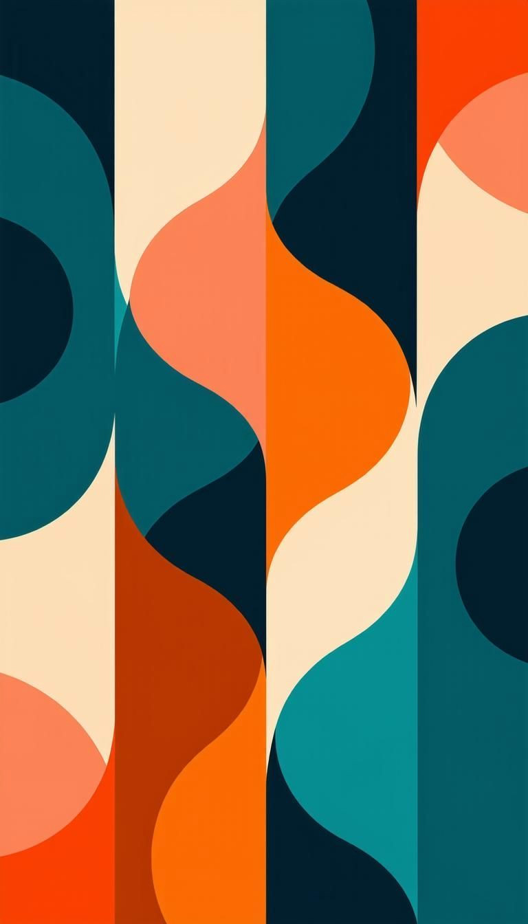 Epic Free Printables: Teal & Coral Abstract Art