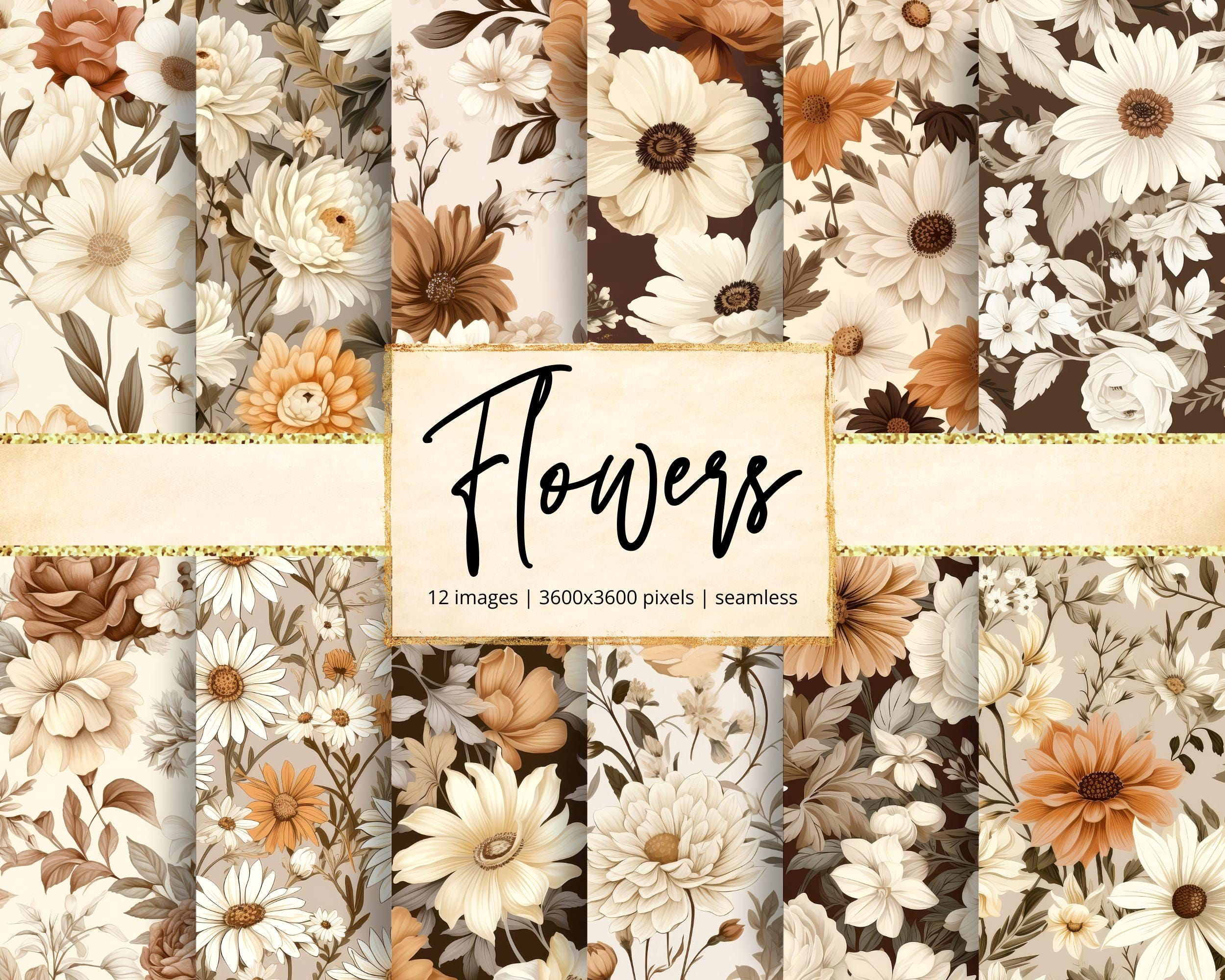 20 Free Vintage Floral Backgrounds for Art & Crafts