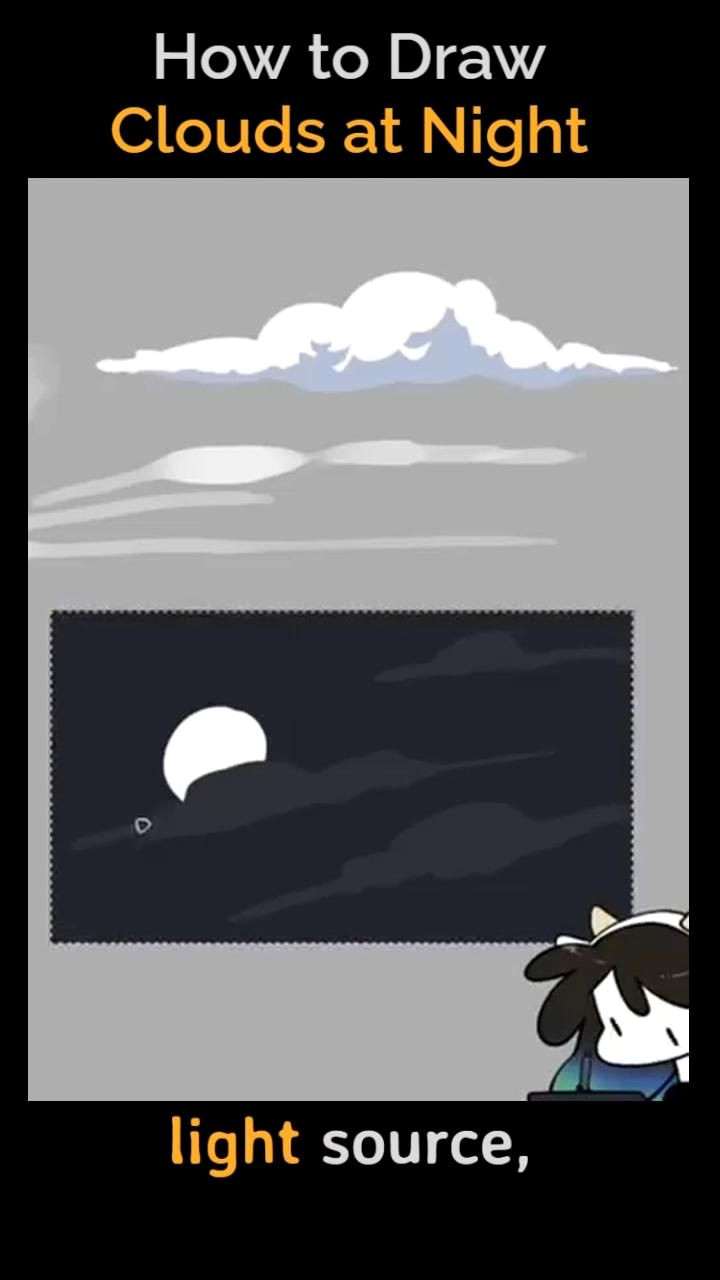 Draw Majestic Night Skies with Simple Clouds