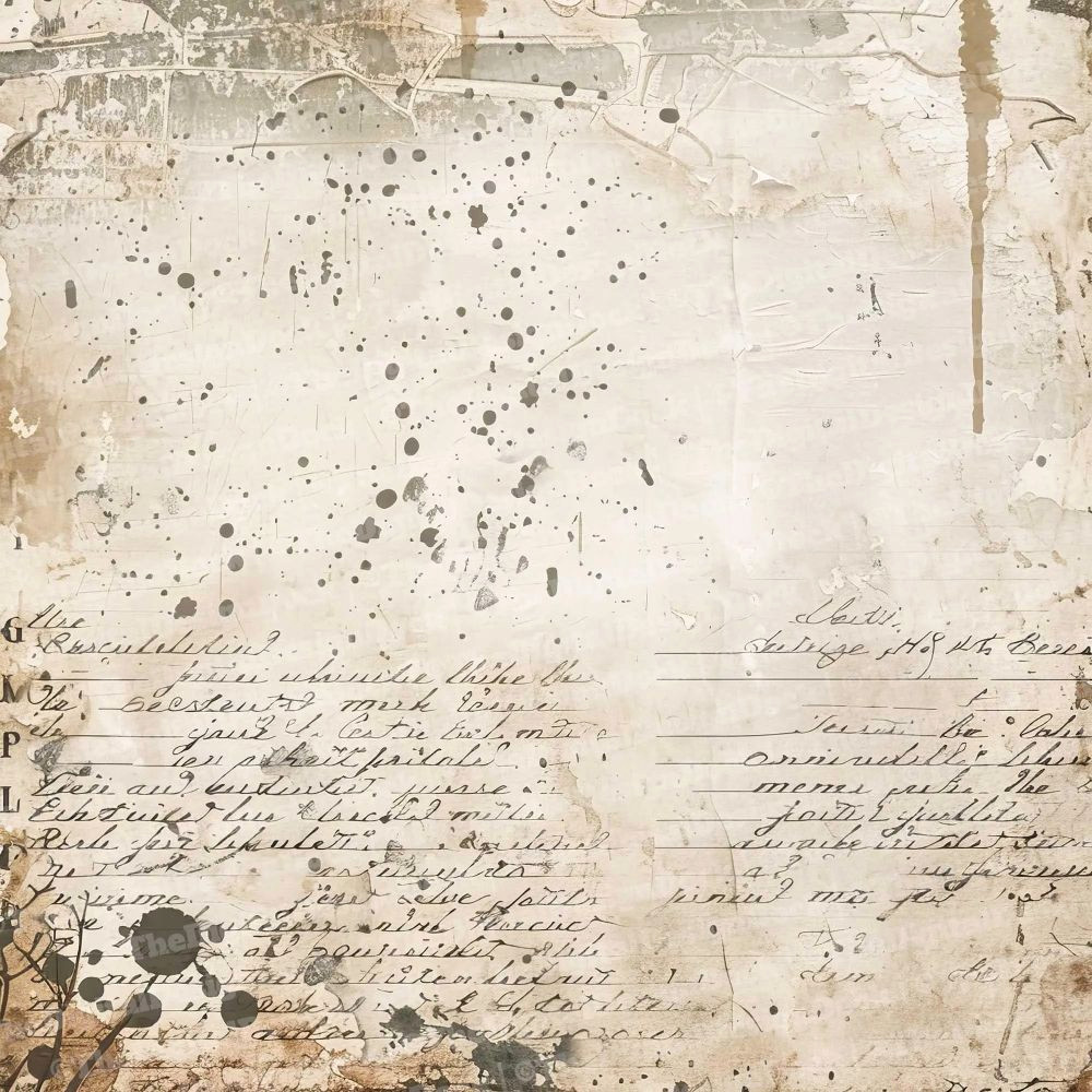 Elegant Typewritten Wonders: Floral Vintage Backgrounds