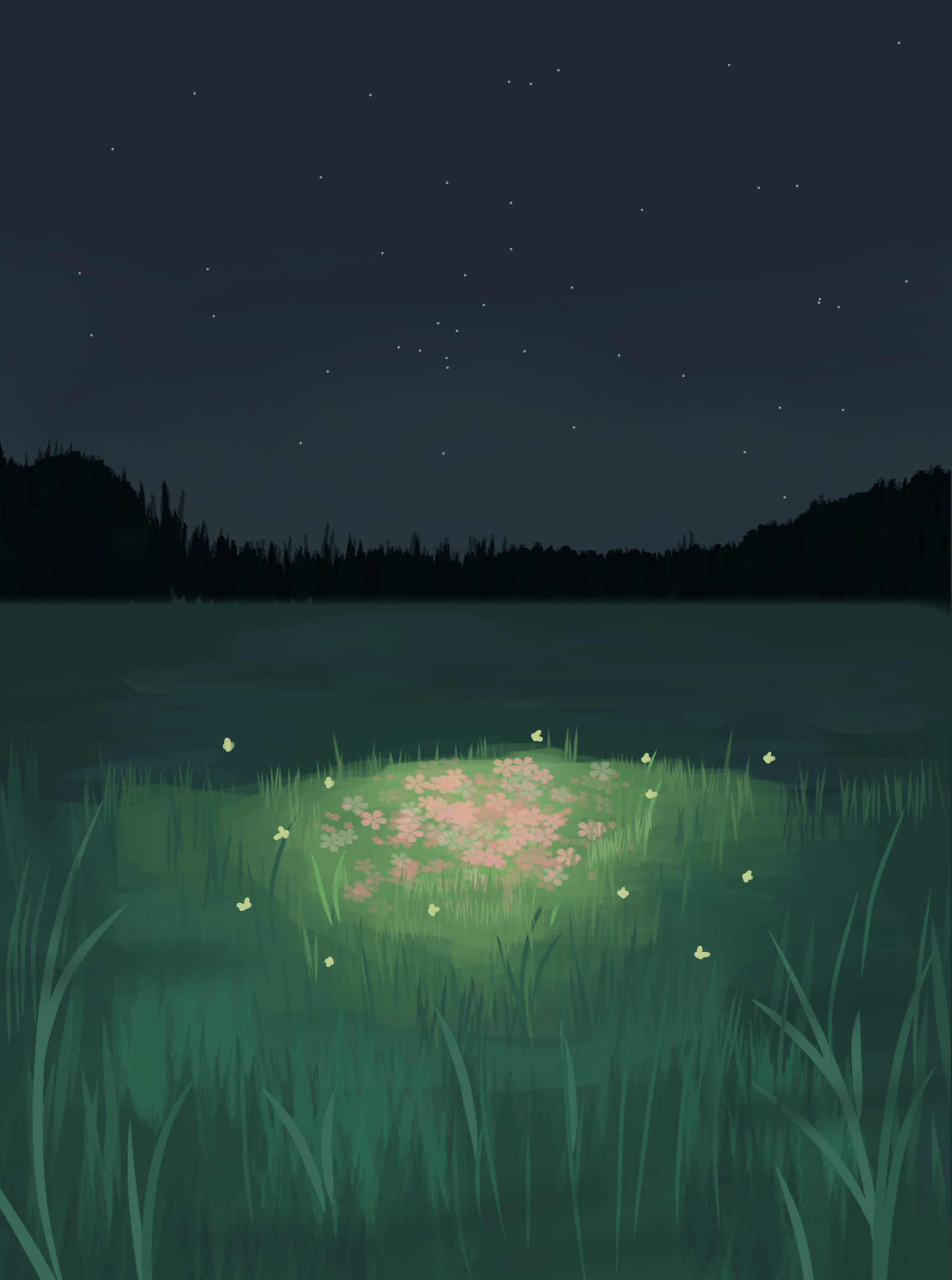 Magic at Night: Vibrant Digital Paintings