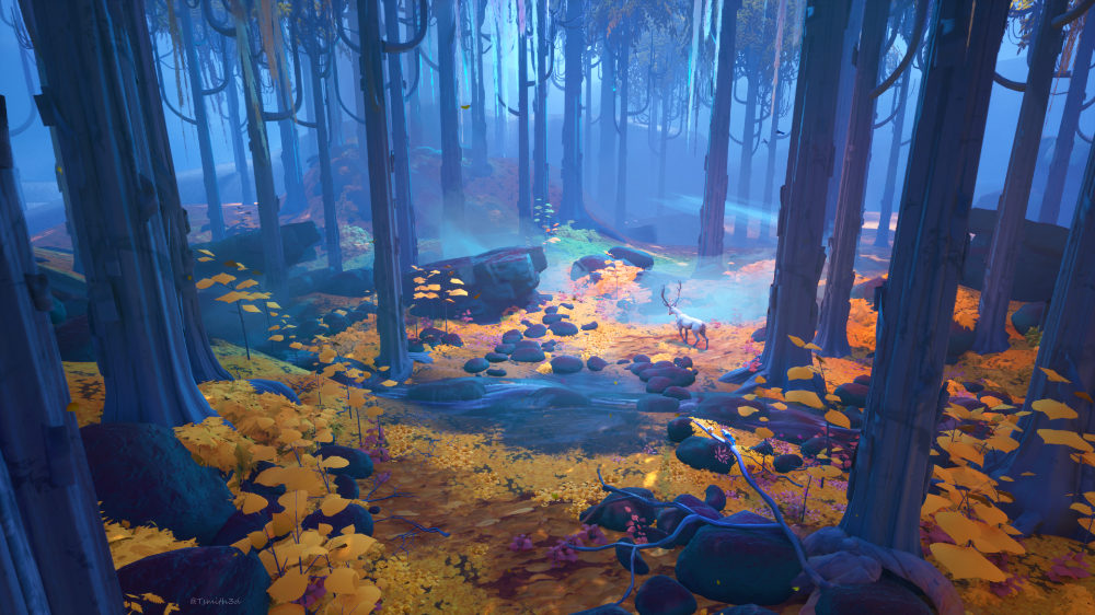 Magical Golden Forest in Stunning UE5