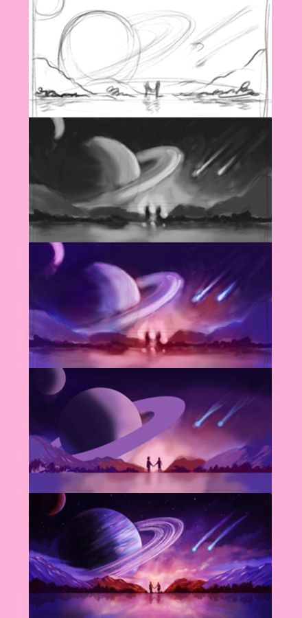 Create Epic Space Landscapes in Procreate