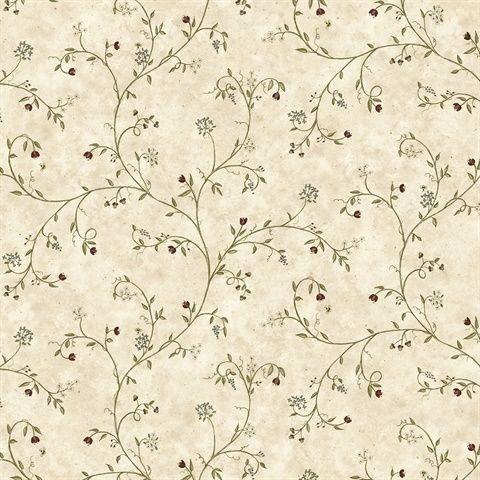 Wildflower Oasis: Free Neutral Wallpaper