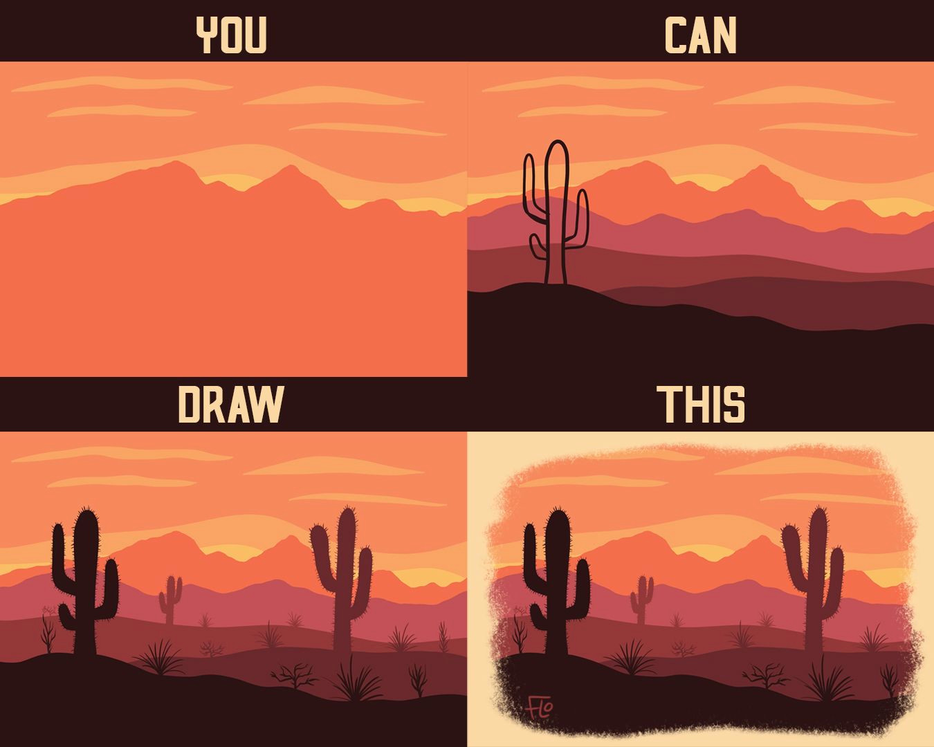 Draw Epic Cactus Landscapes in Minutes with Procreate