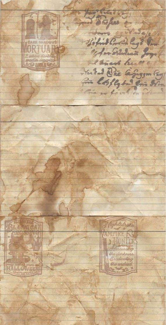 10 Gothic Vintage Printable Journal Pages