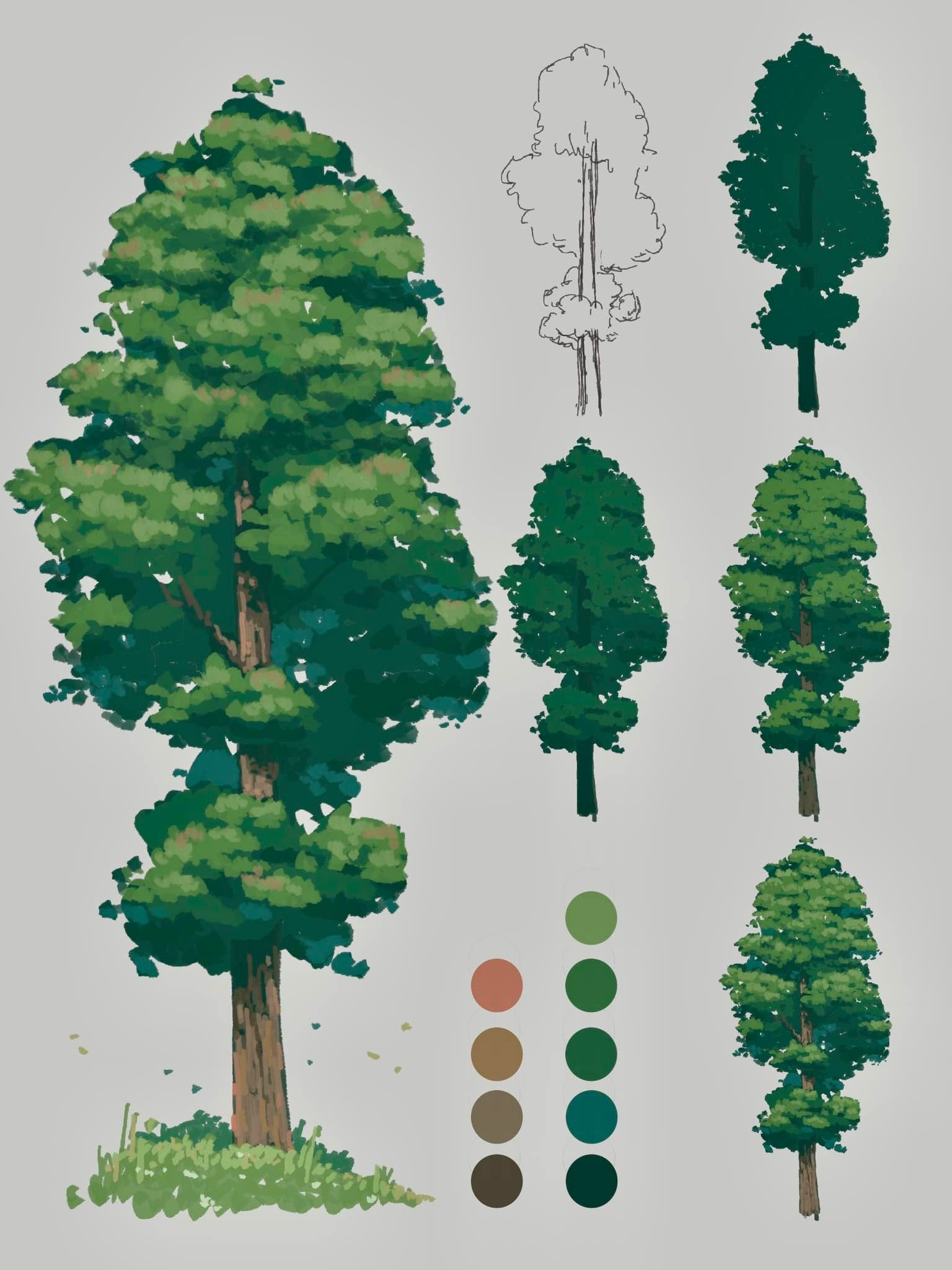 Vibrant Forest Brushes for Procreate Artists