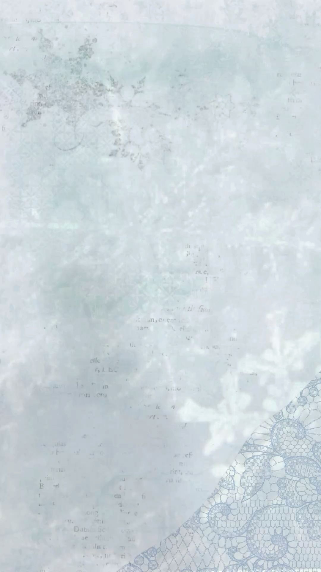 Dainty Winter Blues: A Snowy Lace Dreamscape