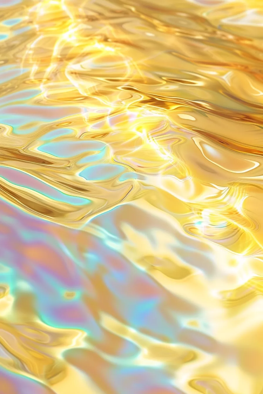 Golden Waves of Illusion