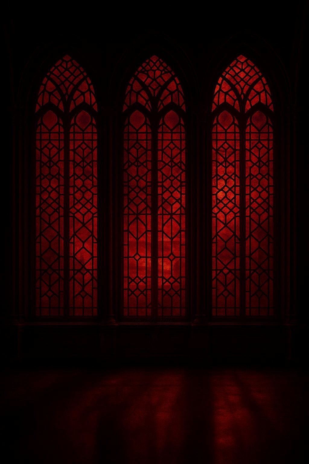 Ethereal Cathedral Windows Backdrop