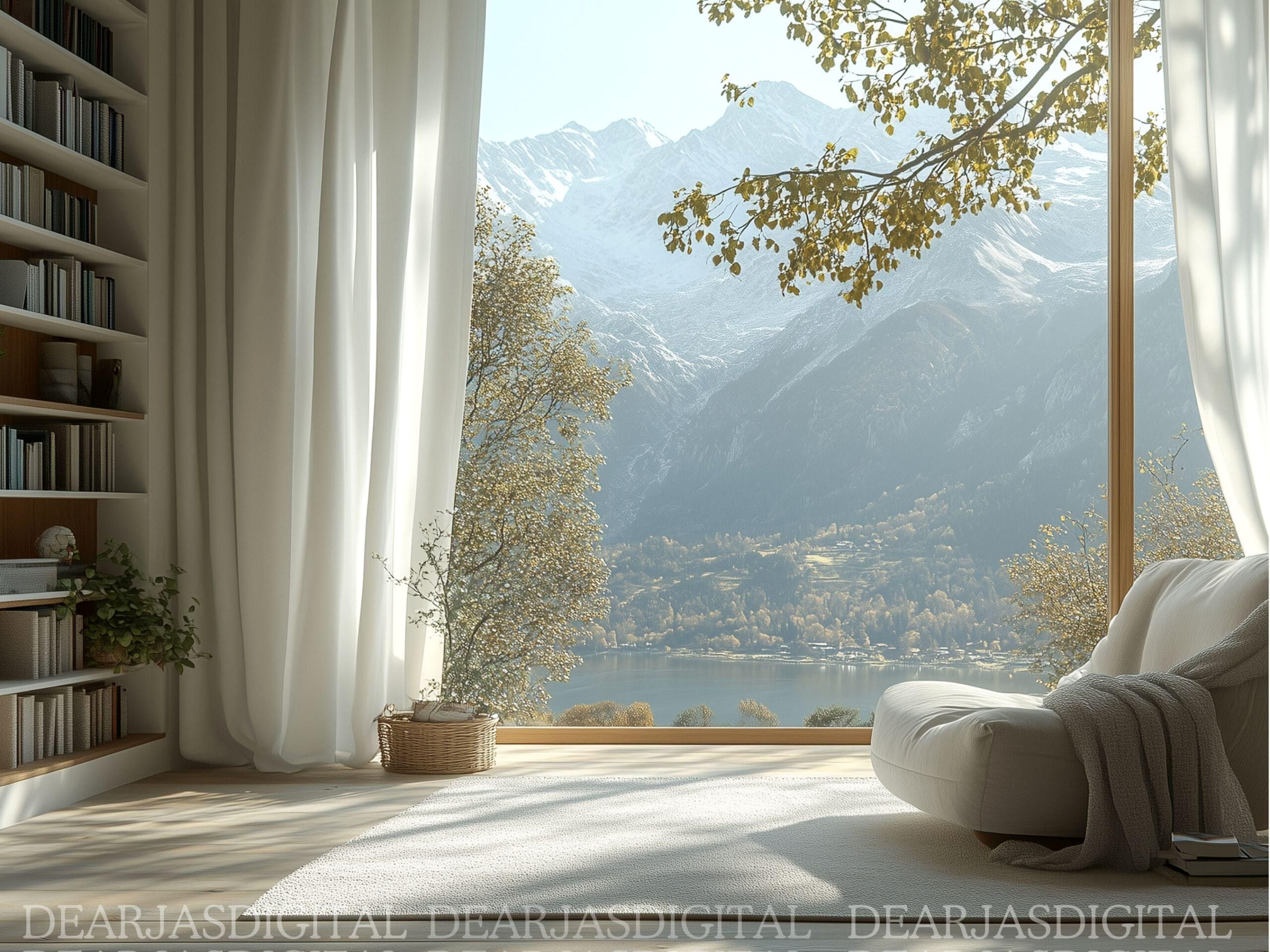 Escape to Stunning Mountain Views: FREE Virtual Background