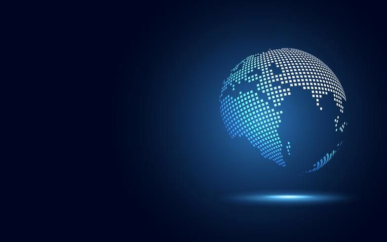 Unlock the Future of Business: Free Futuristic Earth Vector