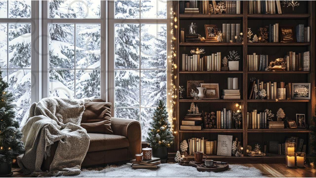 Create a Cozy Winter Wonderland Zoom Background