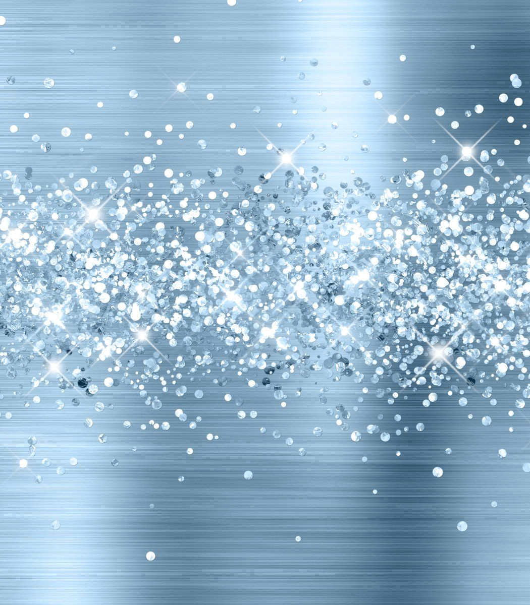 Sparkling Light Blue Place Cards