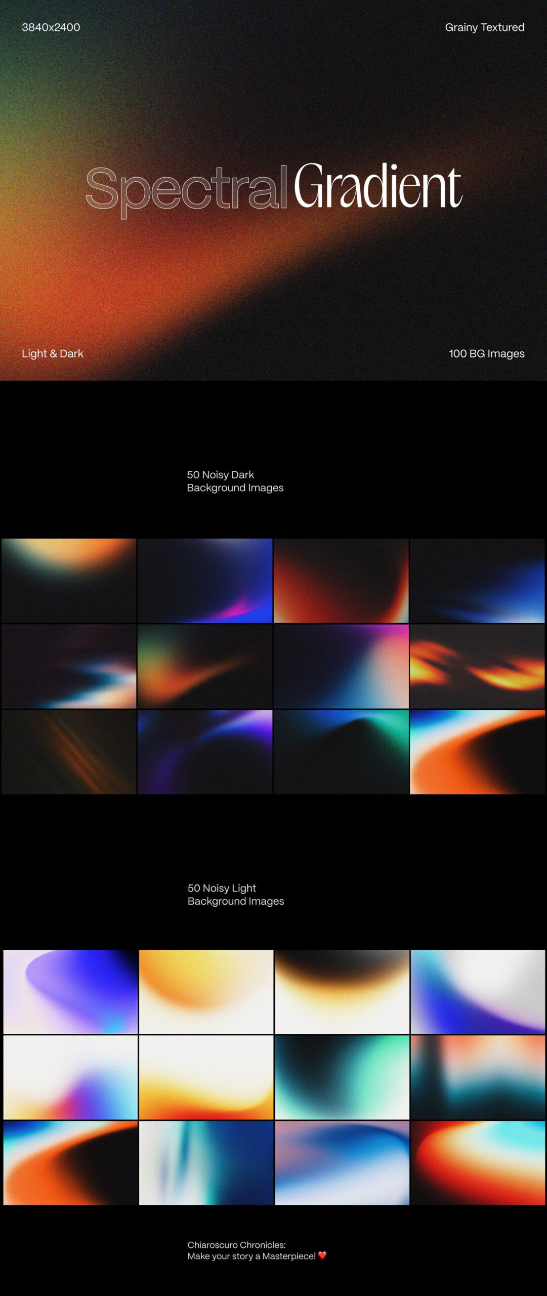 Ethereal Textures: 100+ Noisy Backgrounds