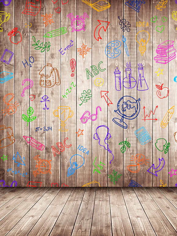 Vibrant Back to School Doodle Wall