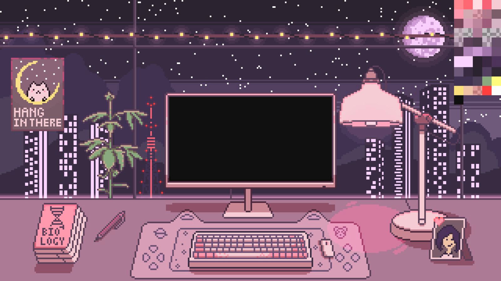 Minimalist Gaming Desk for a Clutter-Free Home