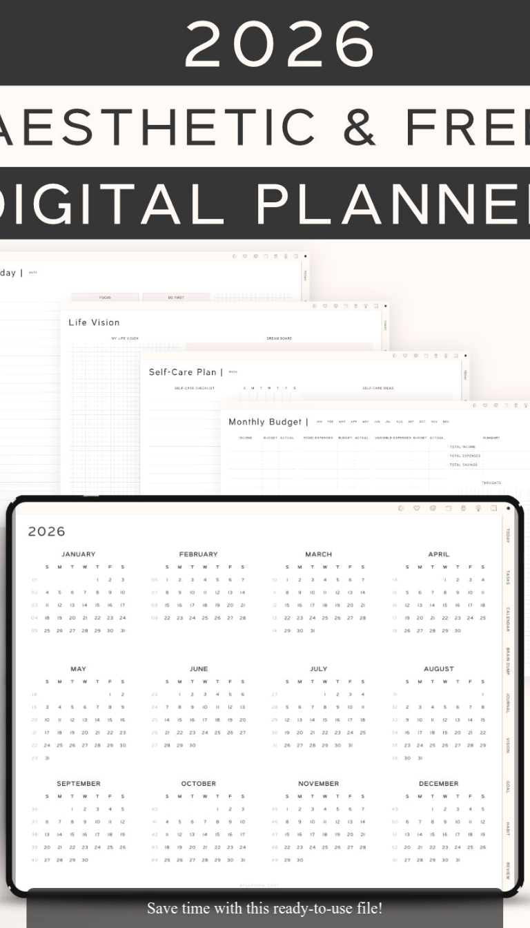 Download Your Free 2026 Digital Planner Today!