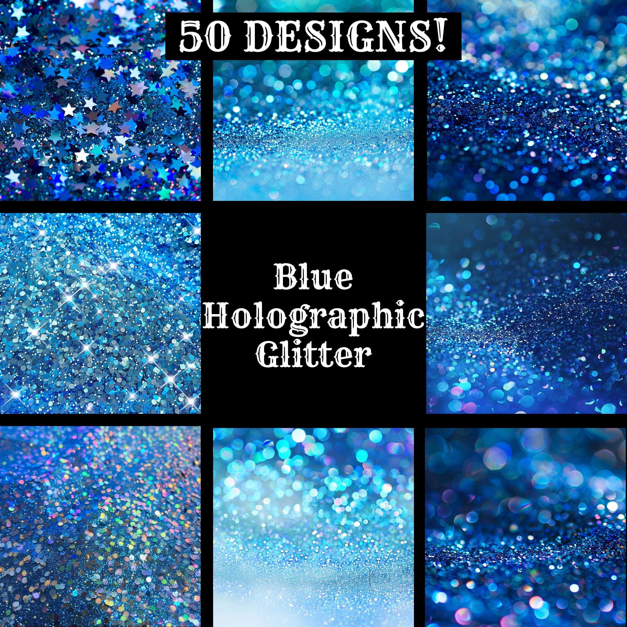 50 Holographic Glitter PNGs for Your Digital Projects