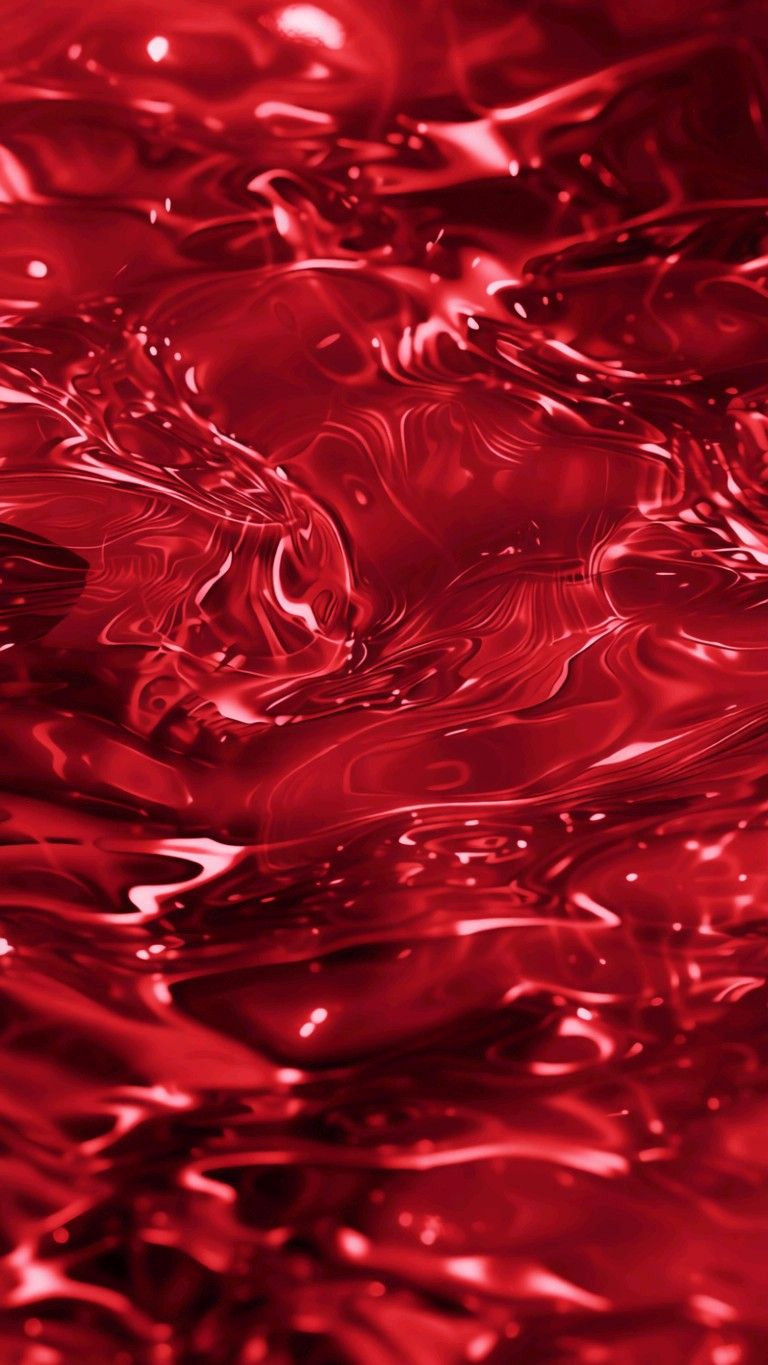 Dramatic Red Waterfalls Wallpaper