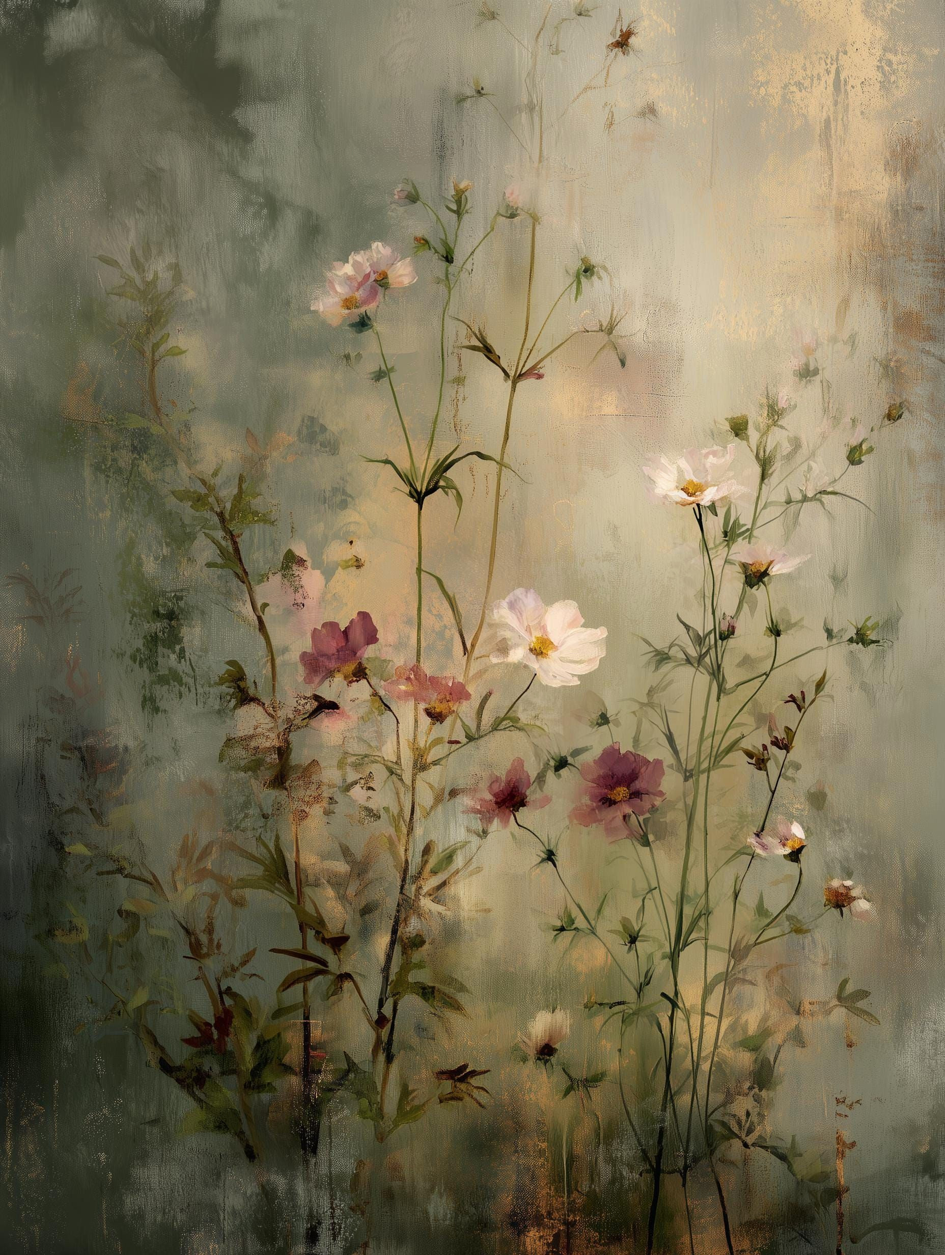 95 Stunning Victorian Wildflower Prints: Elegant Oil Paintings for Nature Lovers