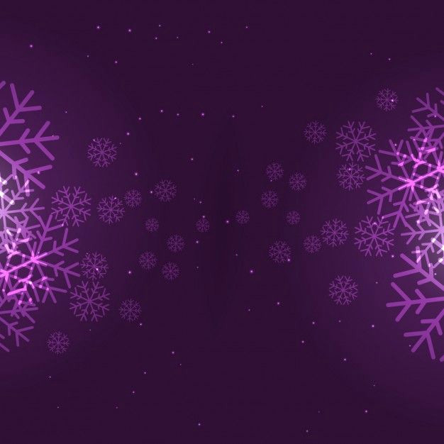Purple Snowflake Background (FREE Vector)