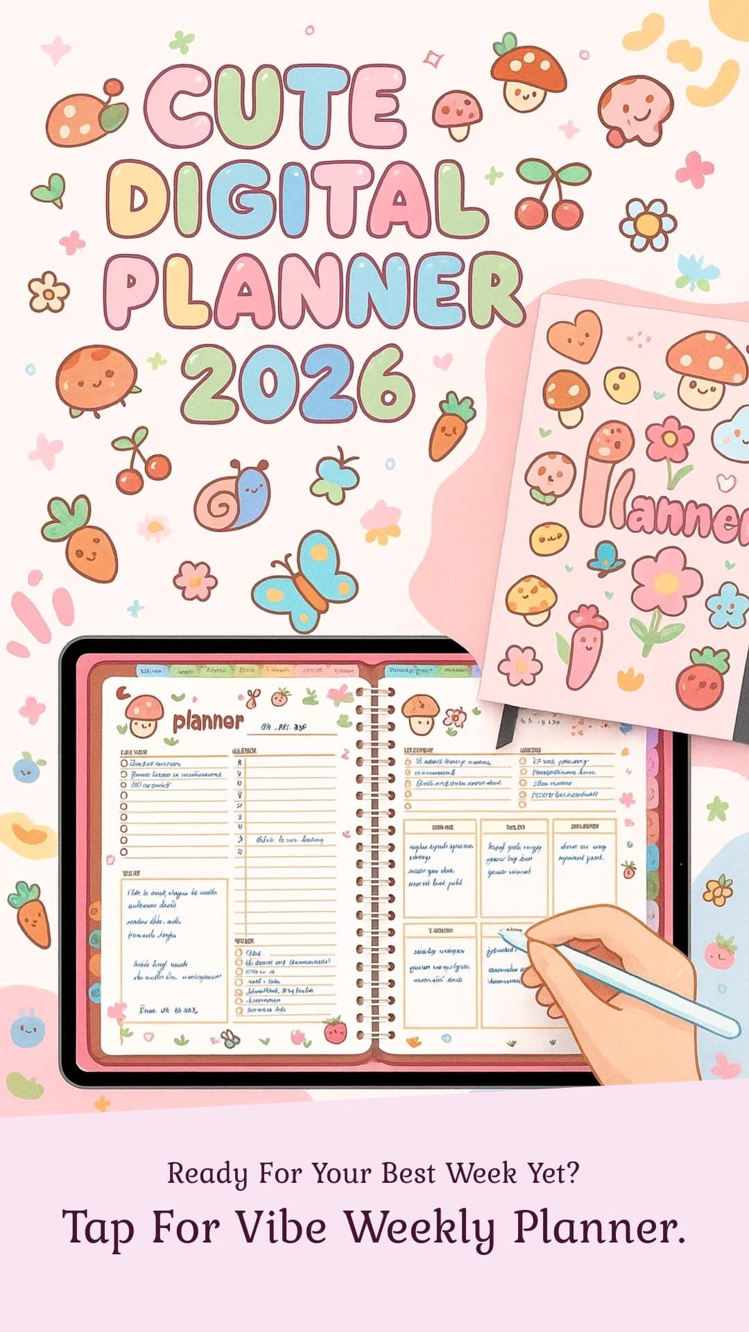 Boost Productivity with a Cute Weekly Planner