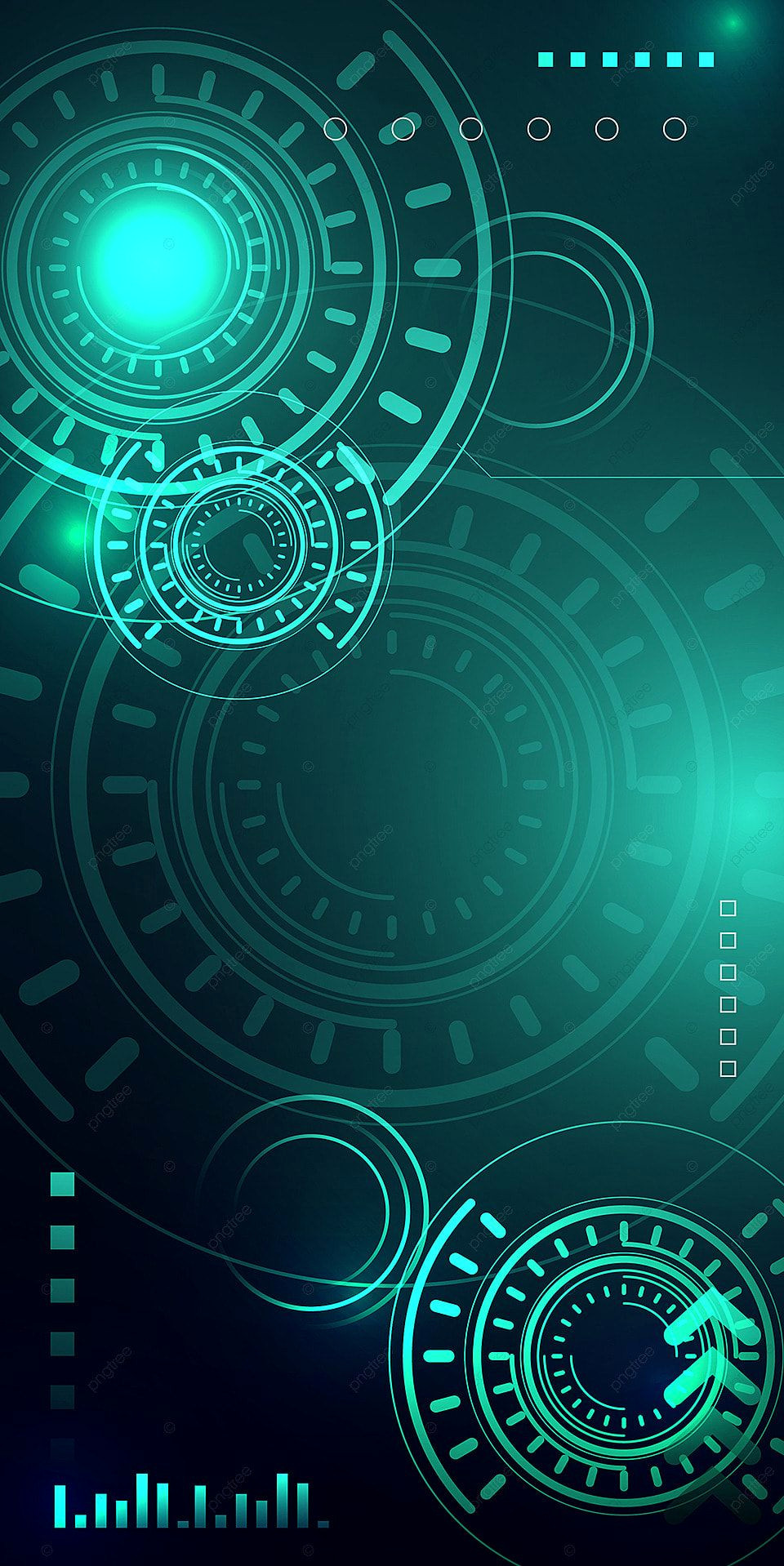 ‘FREE Green Light Wallpaper: Sparkling Tech Background’
