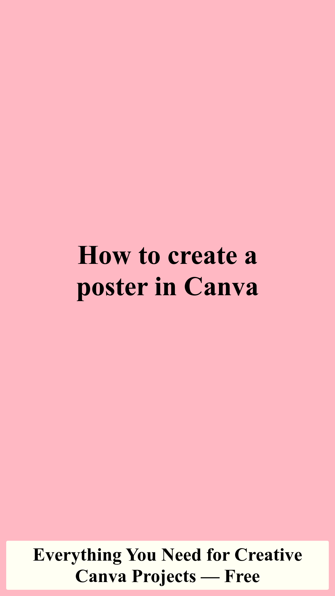 Quickly Design Jaw-Dropping Posters with Canva