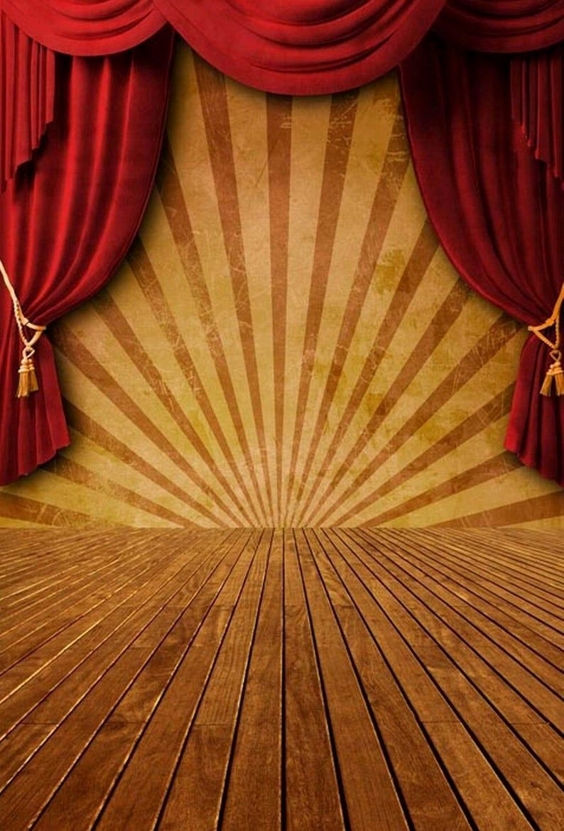 Circus-Themed Photography Backdrop for Indoor Shoots