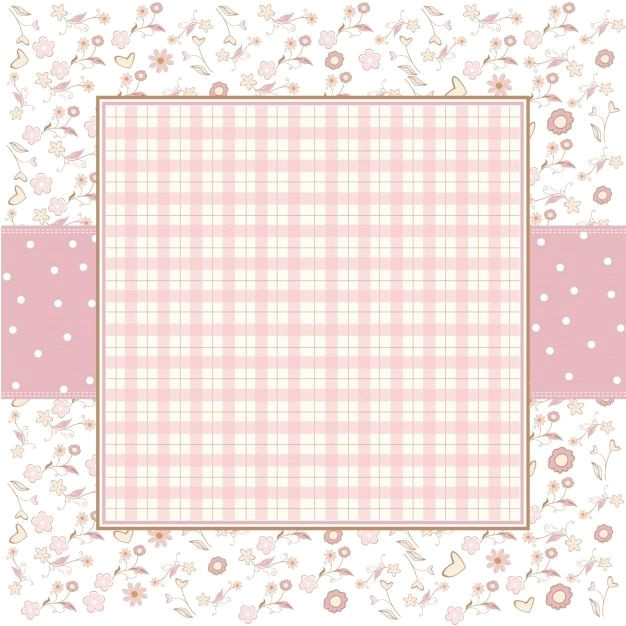 Romantic Rose Background with Tiny Flowers