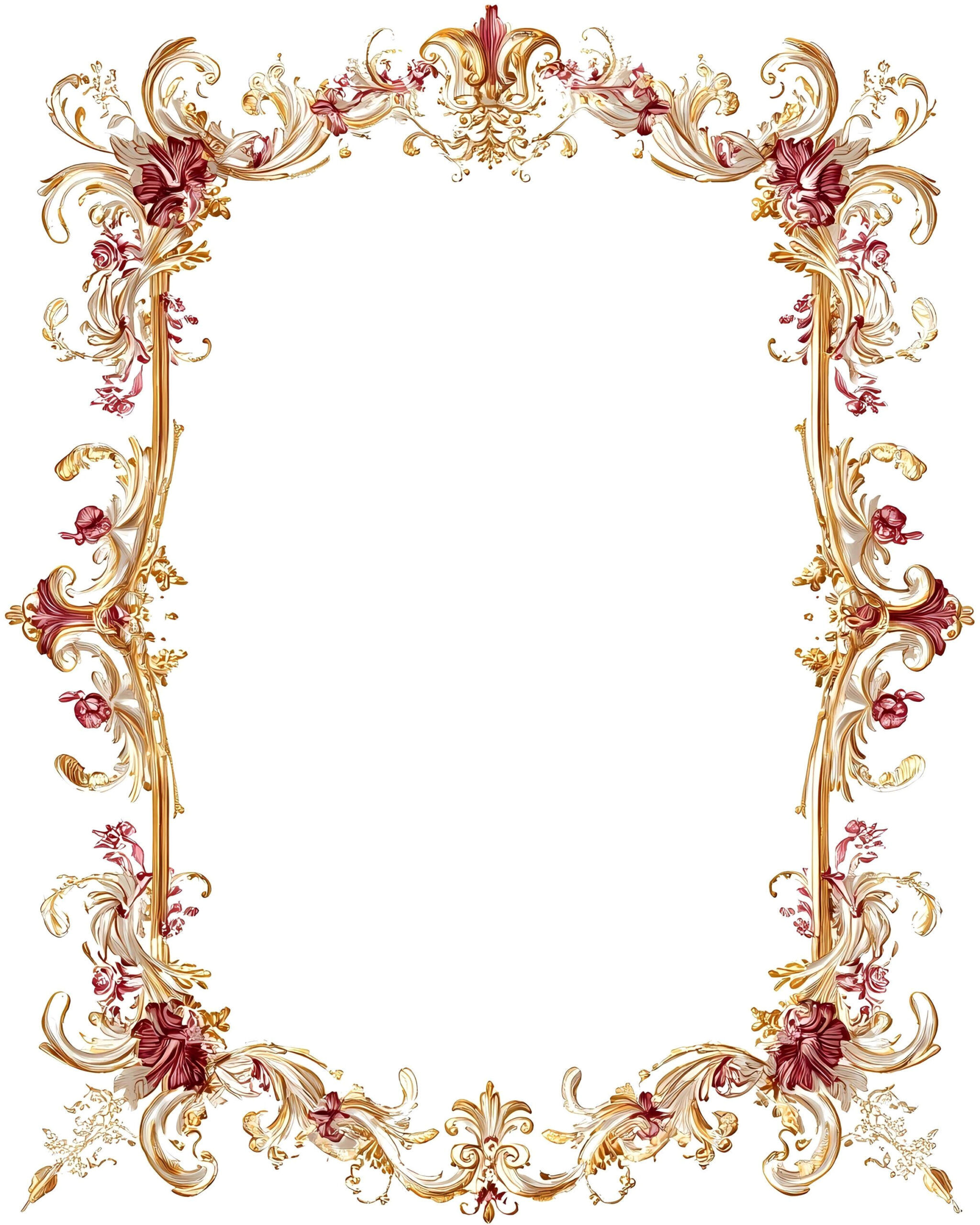 Add Vintage Glam: Free Gold Frame Clipart Now