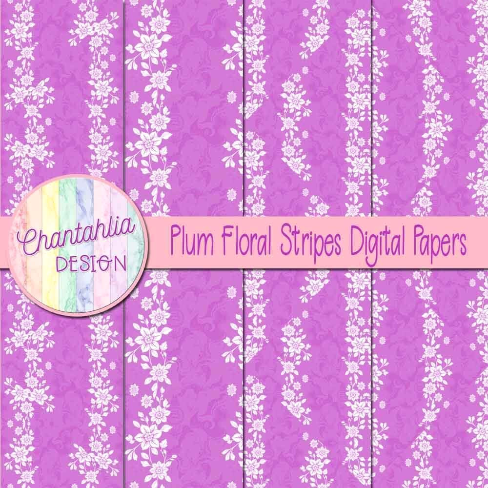 Bold Floral Stripes for Your Designs