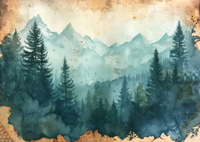 Mountain Retreat Mini Journal Pages: Instant Downloads