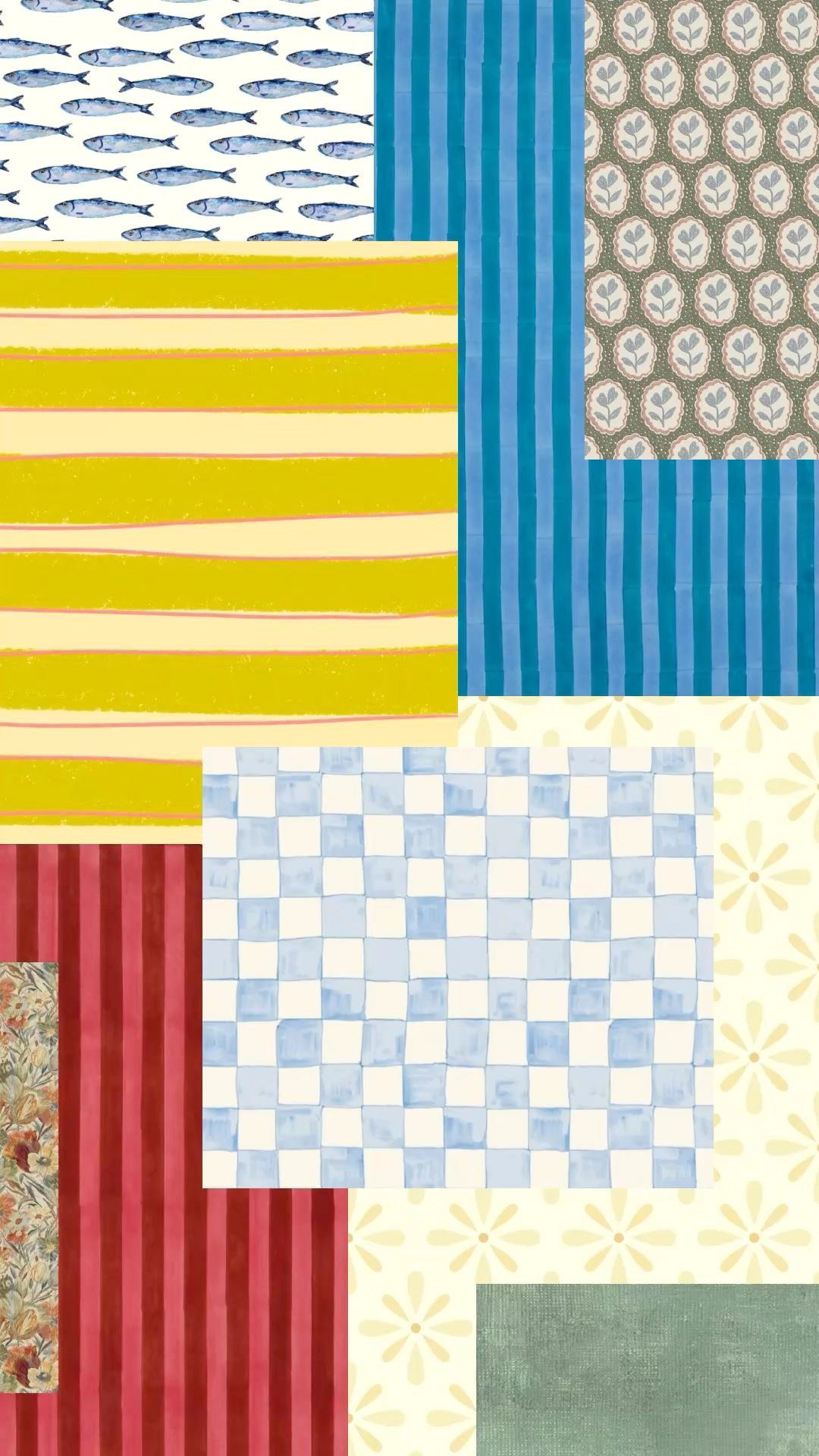 Easily Up Your Phone Game: Colorful Collage Backgrounds