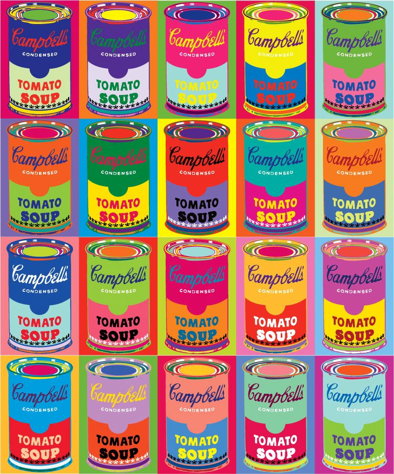 Retro Pop Art Tomatensuppe Painting Digital Download